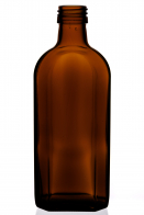 Meplatsflasche 0,25 l - hnědá