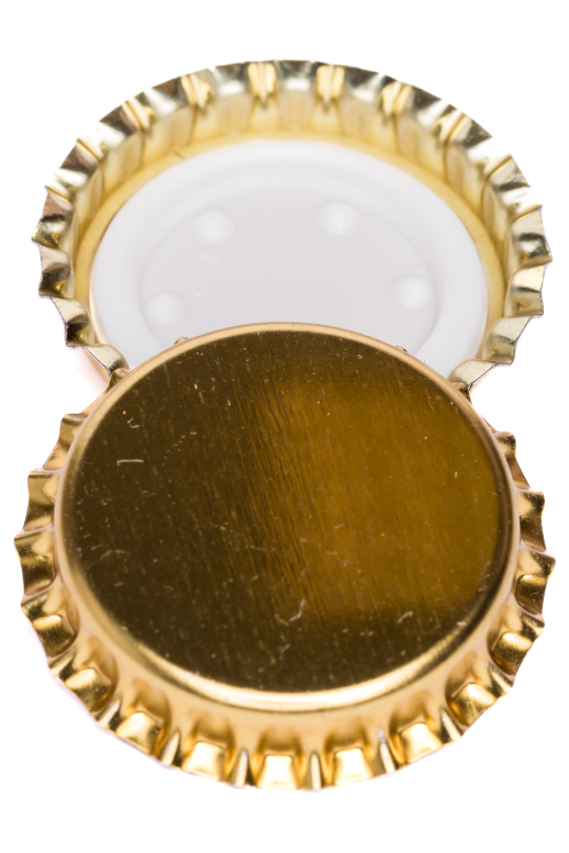 Korunka sekt 29 mm - zlatá